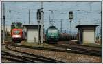 Privates Stelldichein in Gramatneusiedl am 7.7.07. RTS 1216 901 wartet ...