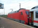 Diese BR 101 diente als Schublok des IC 2212 R�gen  ...