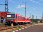 Am 14.07.07 setzt VT 628 344-4 als RegionalExpress von Ulm ...