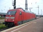 Die BR 101 007-3 steht mit dem EuroCity 101 aus ... Die BR 101 007-3 steht mit dem EuroCity 101 aus ...