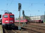 Br.110 450-4 mit einer RegionalBahn im Bahnhof Aalen. Im Hintergrund, ... Br.110 450-4 mit einer RegionalBahn im Bahnhof Aalen. Im Hintergrund, ...
