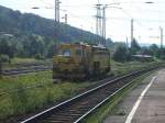 Diese Stopfmaschiene war 16.07.2007 in Kreiensen abgestellt.  ...