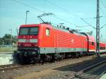 114 011-0 zog den RE 33103 nach Lutherstadt Wittenberg �ber ...