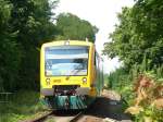 VT 650.82 als OE36 nach Beeskow. Die Fahrstrecke und -geschwindigkeit ...