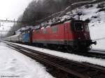 Re 4,4 II 11204 und Re 4,4 II 11181 Werbelok ...