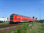 Die RB (Dosto) aus Richtung S�mmerda kommend am B� 46,7 ...