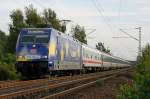 Werbelok 101 101-4 Europalok mit fast reinem SBB-Personenzug als EC ...