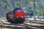 Am 843083 verlässt am 25.07.2007 mit einigen Wagen den Bahnhof ... Am 843083 verlässt am 25.07.2007 mit einigen Wagen den Bahnhof ...