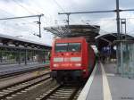 IC mit 101 077 im Erfurter Hauptbahnhof am 25.07.2007  ...