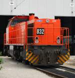 RBH 832 Lokomotive des Typs MAK 1206 am Rangierbahnhof Hagen-Vorhalle. ...