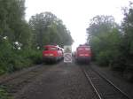 110 362 und 110 457 stehen am 29.07.2007 in Emmerich ... 110 362 und 110 457 stehen am 29.07.2007 in Emmerich ...