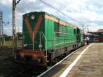 Eine SM31 schleppte diesen EN57 von Bytom nach Tarnowskie Gory ...