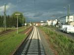 Dutenhofen 29.07.2007 (Aufnahme aus 111 148-3 mit Zug 4875 KA-FG) ...
