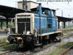 BR 364 20 Tage vor z-Stellung im Chemnitzer Hauptbahnhof die letzte blaue Einsatzlok ihrer Art. Foto: 27.05.2007