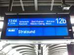 Zugzielanzeiger Zugzielanzeiger in Hamburg Hbf (26.7.2007)