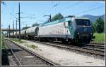 E 412 E 412 002 mit G�terzug am 14.07.2007 bei der Durchfahrt durch Kundl.