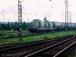 293.02 und 293.01 von der ITL durchfahren mit einem Kesselwagenzug ...