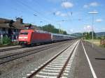 101 074-3 am IC nach Karlsruhe am 01.08.2007 in Kreiensen ...