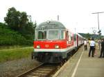 Steuerwagen des Tour de L�ndle Sonderzuges in st.Georgen 28.7.07  ...