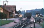 waldviertlerbahn �bersicht Bf. Alt Nagelberg. Es werden noch viele Rollschemel auf der Waldviertelbahn eingesetz. (Archiv 09/75)