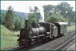 waldviertlerbahn 399.02 mit Kurzzug in Alt Nagelberg. (Archiv 09/75)