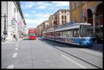 munchen Nachschuss R 2.2 Wagen 2111 Der Linie 19 Der M�nchener Tram Auf Der Maximillianstra�e.28.07.07