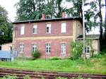 oschatz Ein typisch s�chsisches Beamtenwohnhaus steht am Lokschuppen im Bahnhof Oschatz, 28.07.07