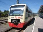HzL Hohenzollersche Landesbahn AG VT 231 der HzL steht abfahrbereit im Banhof Donaueschingen 1.8.07