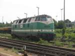 br-228-dr-v-180-dr-118 180 001 der ITL hatte heute Mittagspause im Dresdner Alberthafen.02.08.07.
