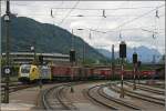 br-182-private Nachschuss auf die ES64U2-041 '100 JAHRE KNORR-BREMSE'. Aufgenommen am 28.06.07 in Kufstein.