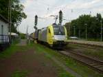 ES64U2 010 mit KLV Zug am 25.7.2007 in D�rverden  ...