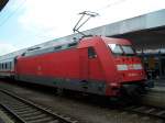 Br 101 082 wartet in Hannover auf die weiterfahrt nach ...