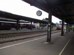 Gerolstein. Hier ist einer der noch �brig gebliebenen Schienenbusse links ...