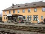Die Bahnhofsgasst�tte ist ein Teil des Wittlicher Hauptbahnhofes.  ...