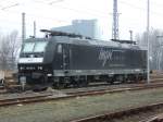 BR 185 Lokportaits Antje(alias 185 555-0)stand am 23.1.07 im Gbf Hohe Schaar.