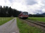 BR 628 <-> 928 | 629 628 101 ist am am 30.07.07 bei Langewang richtung Immenstadt unterwegs.