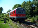 Steuerwagen Bauart Karlsruhe Ein Karlsruher Steuerwagen f�hrt mit dem RE nach Bad Harzburg ein (5.8.2007)
