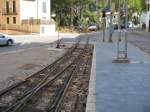 Ferrocarril de S�ller Mallorca,Bahnhof Bunyola,06.11.06,Ausfahrt Richtung Soller.
