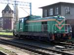 SM42 Hier zeigt sich die SM42-486 mit dem Stargarder Wasserturm im Hintergrund, welcher die Zeitl�ufe bisher recht gut �berdauert hat. Die SM42 ist die polnische Schwester der marokkanischen Reihe DG. 
Stargard 06.04.2007