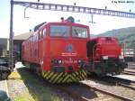 Am 843 D 753 051, einer mir unbekannten italienischen Bahngesellschaft steht am 3.8.07 neben der SBB Infra AM 843 010-0 beim Depot Chiasso