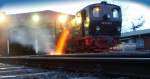 Harzer Schmalspurbahnen 99 5906 der HSB (Selketalbahn) beim Entschlacken am 06.01.2007 