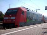 Werbelokomotiven 101 122-0 zog am 05.08.2007 den IC 2457 'Strelasund' von D�sseldorf Hbf nach Stralsund.(Luth. Wittenberg)