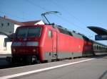 BR 120 120 147-4 schob am 05.08.2007 den IC 2452 von Stralsund nach K�ln.(Bitterfeld)