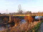 Die Unstrutbr�cke in S�mmerda am Abend des 12.03.2007 - diese ...