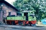 S�chsische IV K 132 vorm Schuppen in Radeburg. Diese Lok ...