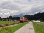 Ein 612 rast bei Langewang richtung Oberstdorf.  ...