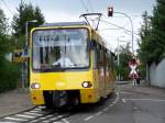 Die Stuttgart Zahnradbahn bei der �berquerung eines B�´s. Aufgenommen bei ...