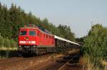 232 207 mit DZ 13082 (Orientexpress) in Neub�u (18.07.2007)  ...