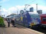 Wie laut Lokvorschau angek�ndigt kam die BR 101 101-4 mit ...