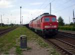 Die 232 495-2 zog gemeinsam mit der 233 349-1 einen ...